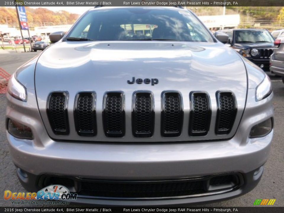 2016 Jeep Cherokee Latitude 4x4 Billet Silver Metallic / Black Photo #8
