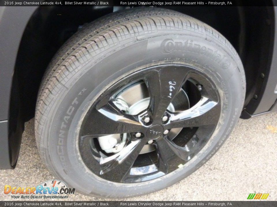 2016 Jeep Cherokee Latitude 4x4 Billet Silver Metallic / Black Photo #9