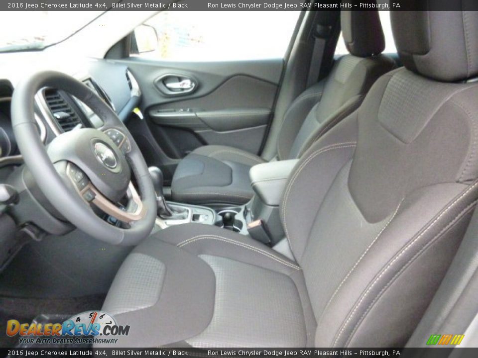 2016 Jeep Cherokee Latitude 4x4 Billet Silver Metallic / Black Photo #10