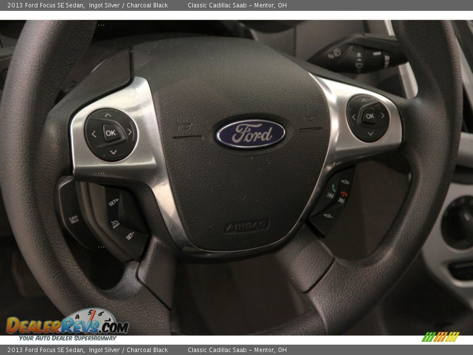 2013 Ford Focus SE Sedan Ingot Silver / Charcoal Black Photo #5