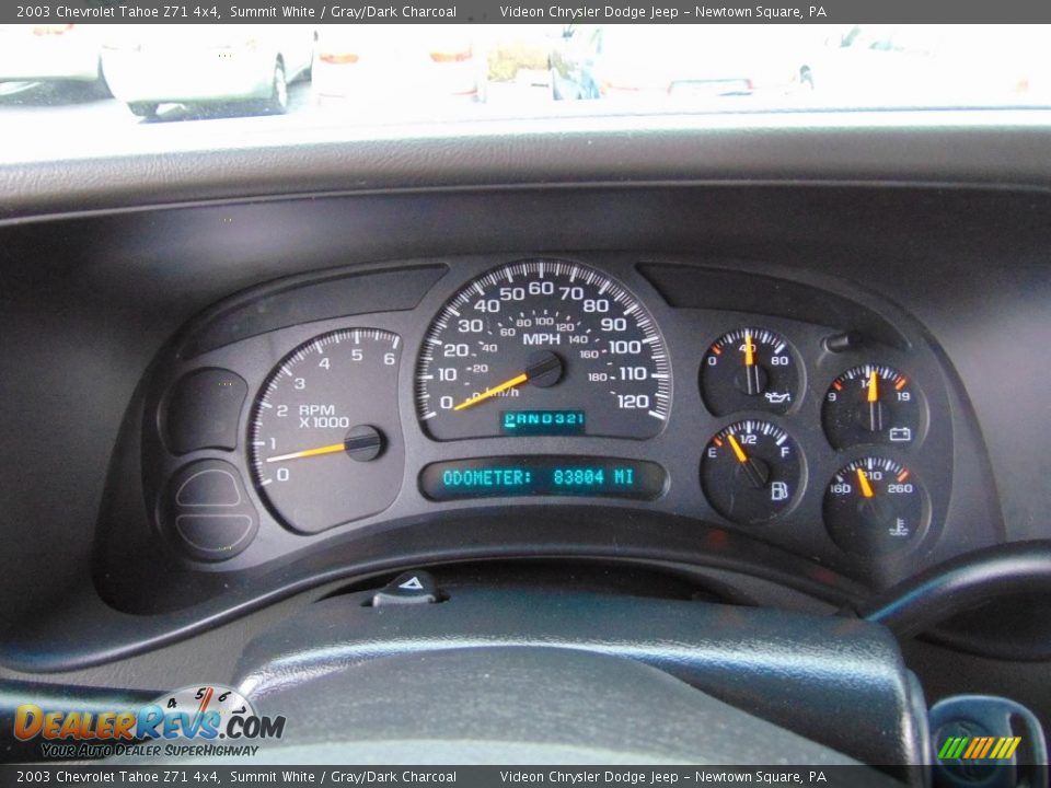 2003 Chevrolet Tahoe Z71 4x4 Summit White / Gray/Dark Charcoal Photo #34