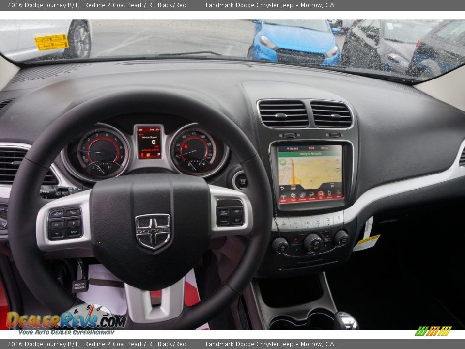 2016 Dodge Journey R/T Redline 2 Coat Pearl / RT Black/Red Photo #7