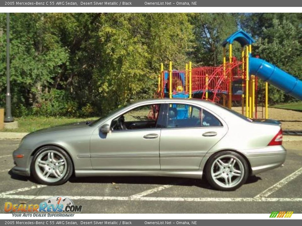 2005 Mercedes-Benz C 55 AMG Sedan Desert Silver Metallic / Black Photo #1