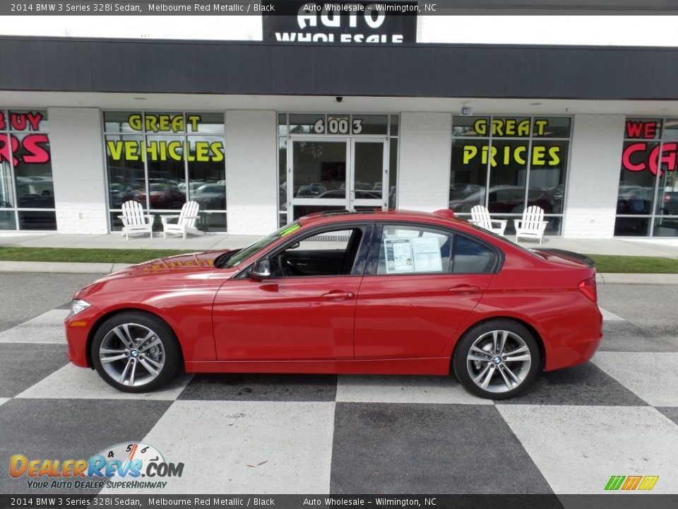 2014 BMW 3 Series 328i Sedan Melbourne Red Metallic / Black Photo #1