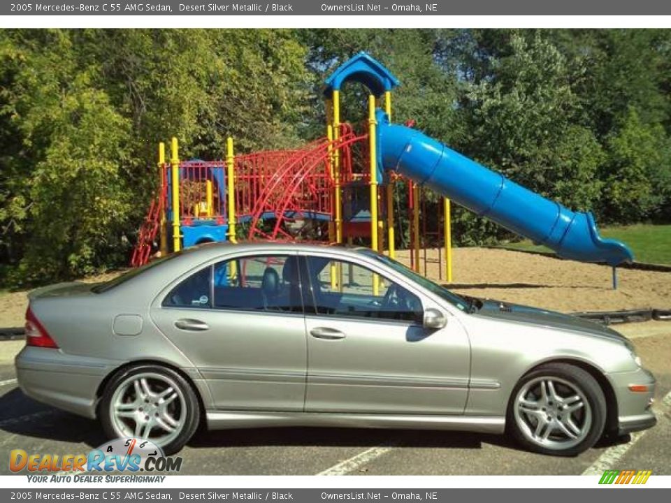 2005 Mercedes-Benz C 55 AMG Sedan Desert Silver Metallic / Black Photo #4