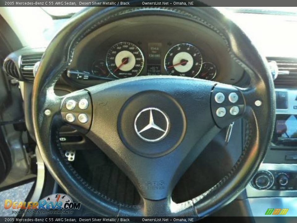 2005 Mercedes-Benz C 55 AMG Sedan Desert Silver Metallic / Black Photo #6