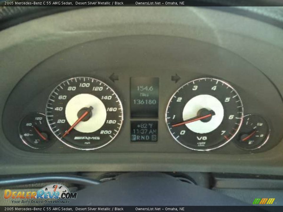 2005 Mercedes-Benz C 55 AMG Sedan Desert Silver Metallic / Black Photo #7