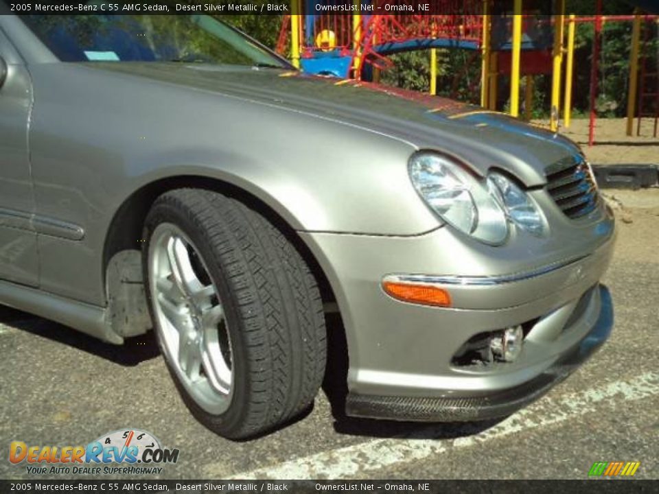 2005 Mercedes-Benz C 55 AMG Sedan Desert Silver Metallic / Black Photo #17