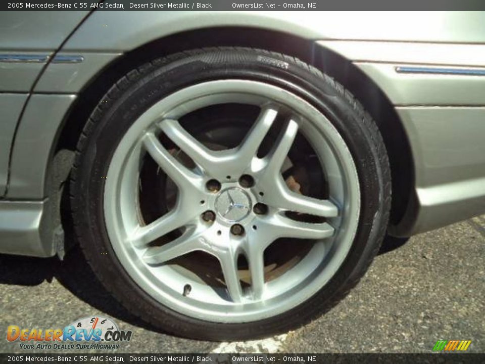 2005 Mercedes-Benz C 55 AMG Sedan Desert Silver Metallic / Black Photo #18