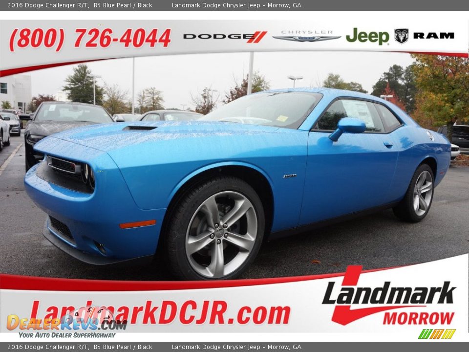 2016 Dodge Challenger R/T B5 Blue Pearl / Black Photo #1