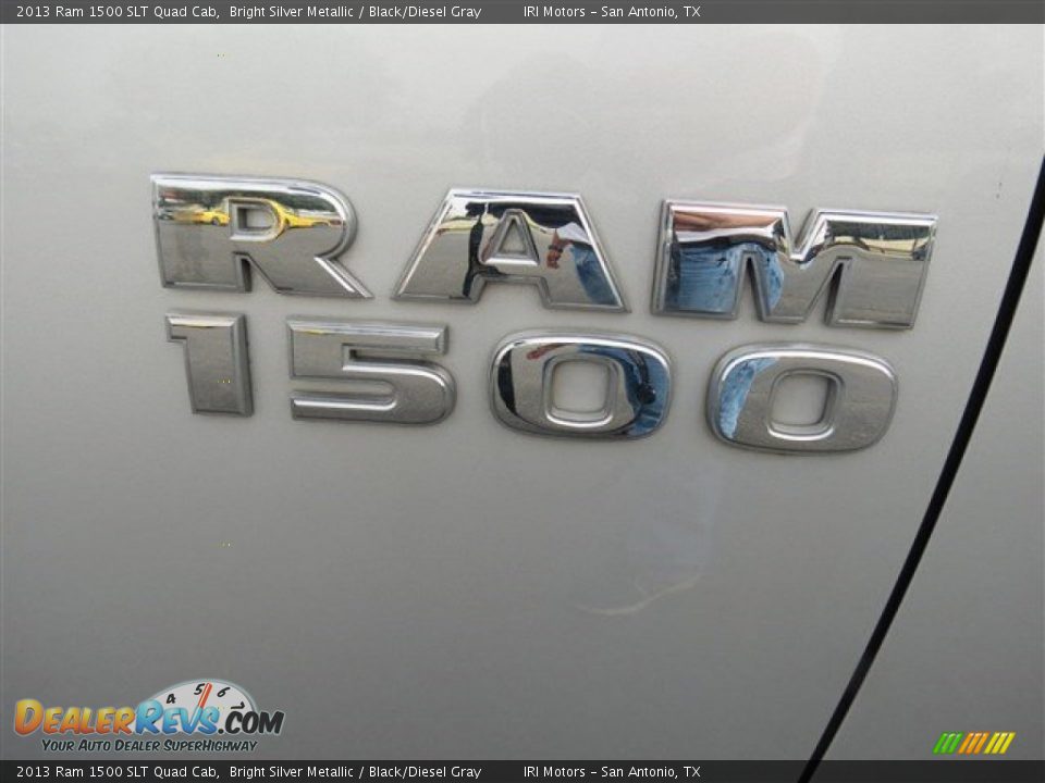 2013 Ram 1500 SLT Quad Cab Bright Silver Metallic / Black/Diesel Gray Photo #11