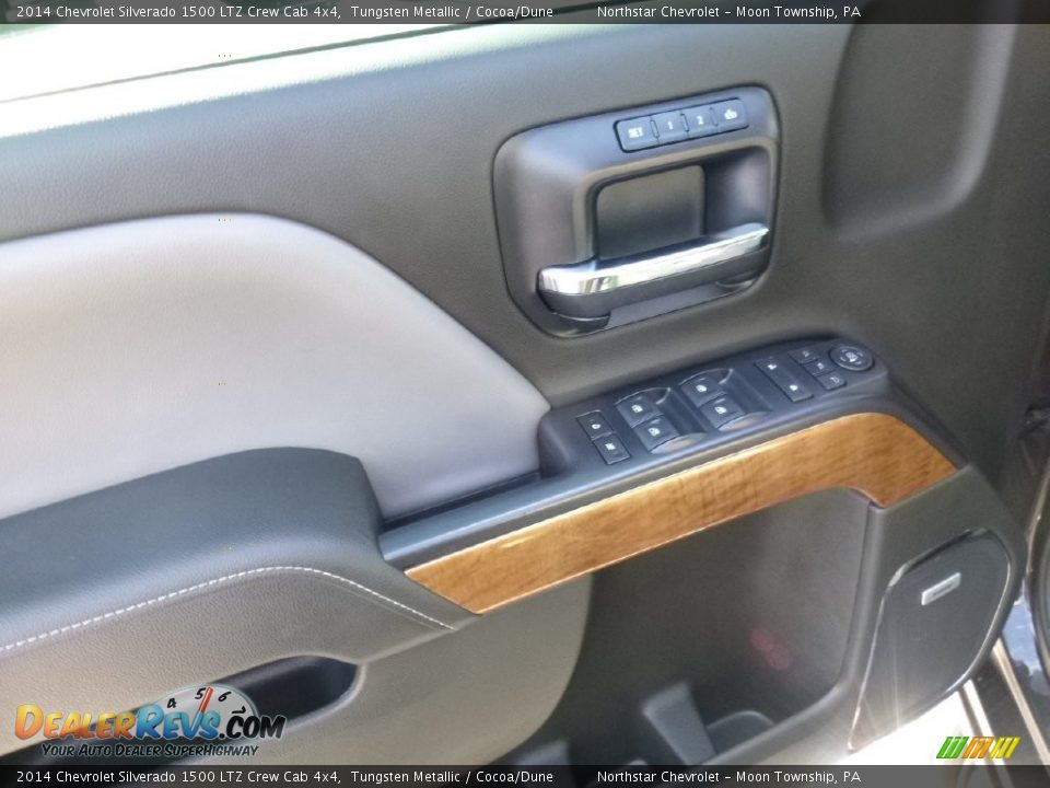 2014 Chevrolet Silverado 1500 LTZ Crew Cab 4x4 Tungsten Metallic / Cocoa/Dune Photo #16