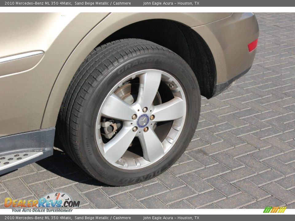 2010 Mercedes-Benz ML 350 4Matic Sand Beige Metallic / Cashmere Photo #13