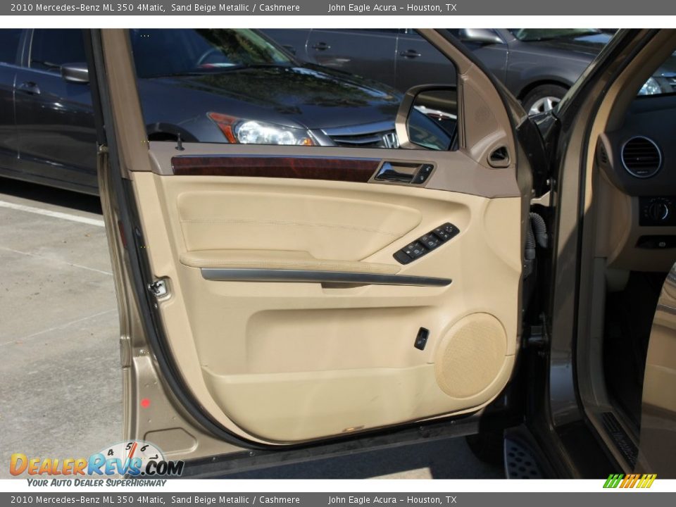2010 Mercedes-Benz ML 350 4Matic Sand Beige Metallic / Cashmere Photo #15