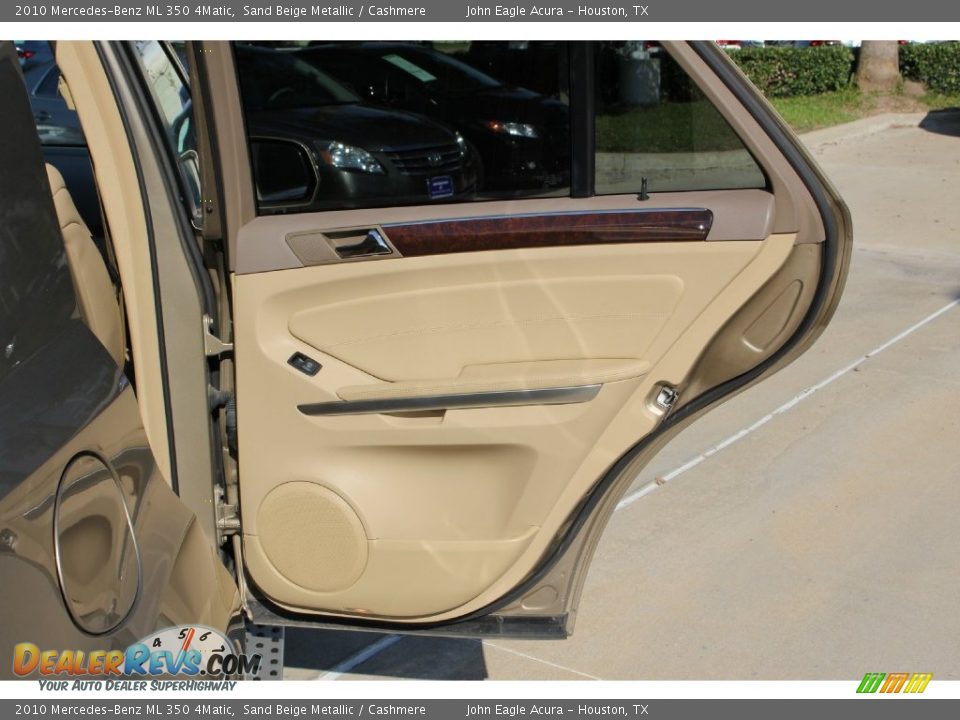 2010 Mercedes-Benz ML 350 4Matic Sand Beige Metallic / Cashmere Photo #21