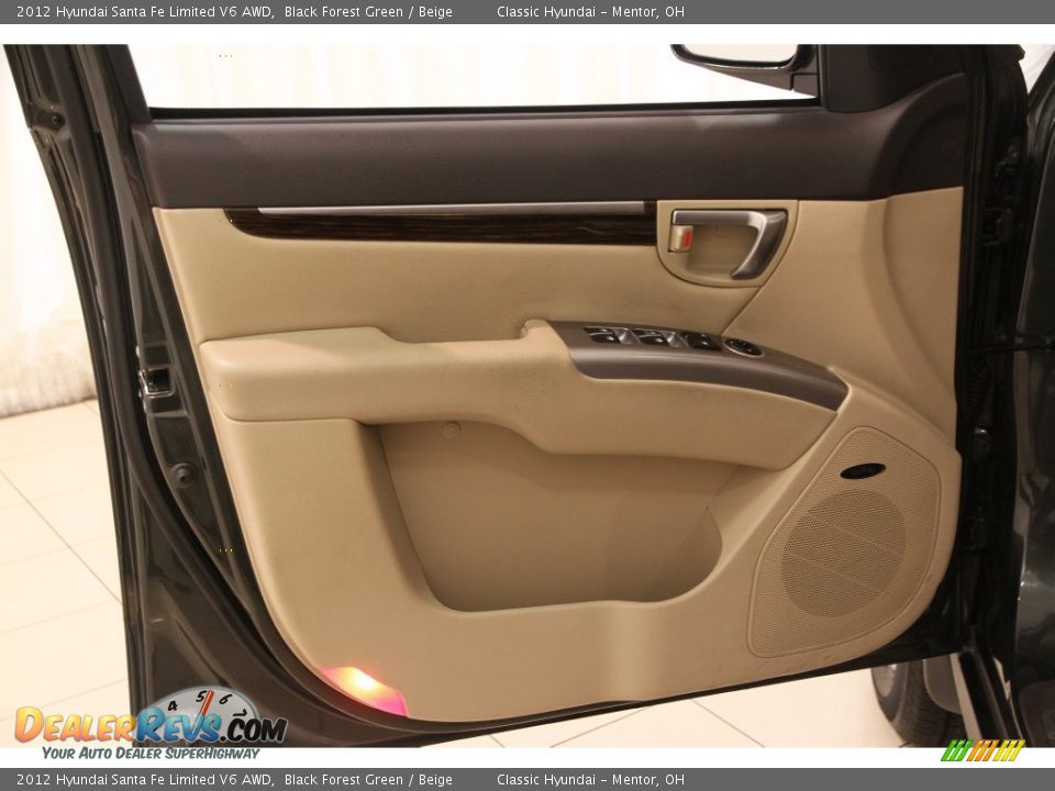 2012 Hyundai Santa Fe Limited V6 AWD Black Forest Green / Beige Photo #4