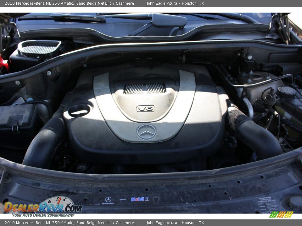 2010 Mercedes-Benz ML 350 4Matic Sand Beige Metallic / Cashmere Photo #25