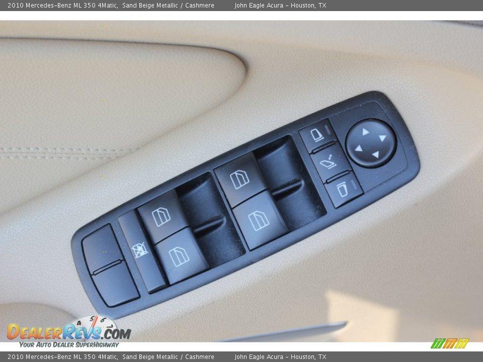 2010 Mercedes-Benz ML 350 4Matic Sand Beige Metallic / Cashmere Photo #26