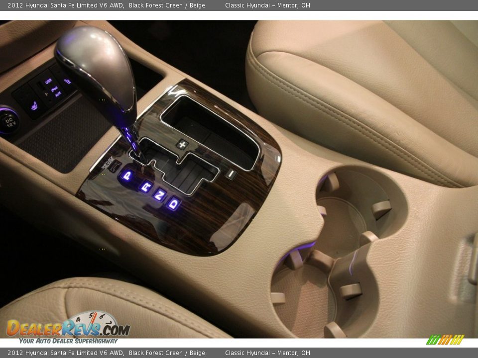 2012 Hyundai Santa Fe Limited V6 AWD Black Forest Green / Beige Photo #11