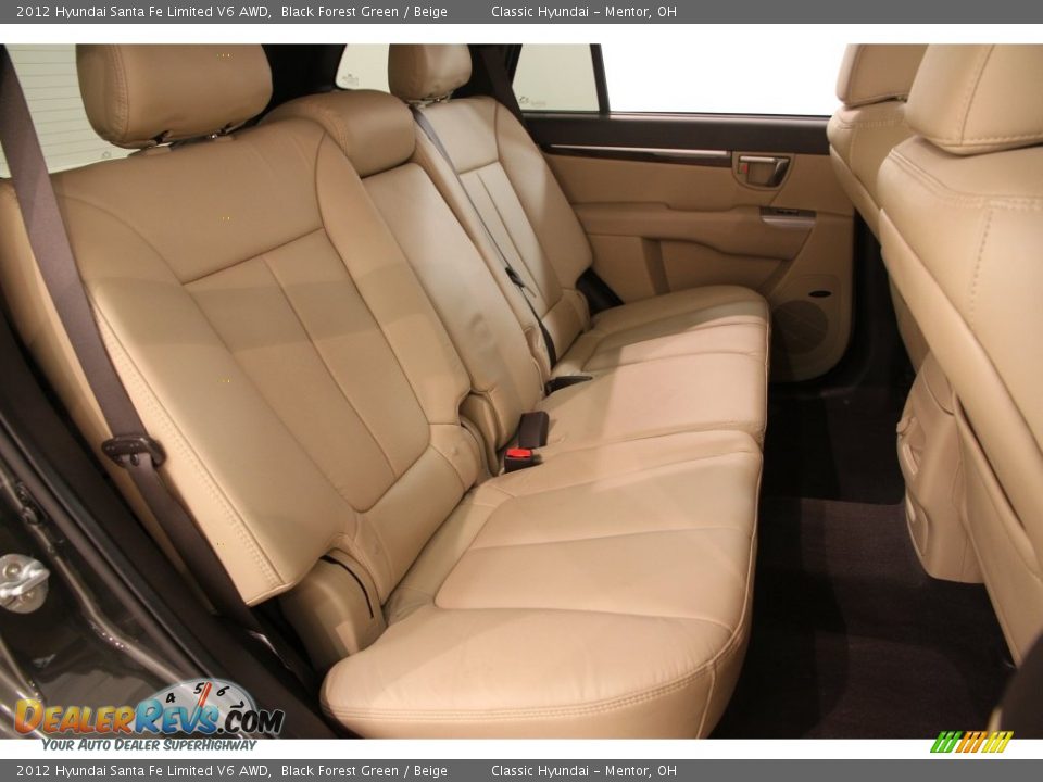 2012 Hyundai Santa Fe Limited V6 AWD Black Forest Green / Beige Photo #13