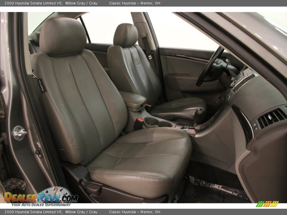 2009 Hyundai Sonata Limited V6 Willow Gray / Gray Photo #10