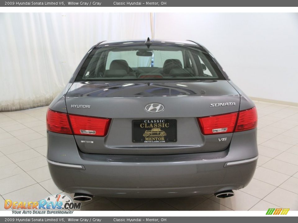 2009 Hyundai Sonata Limited V6 Willow Gray / Gray Photo #13