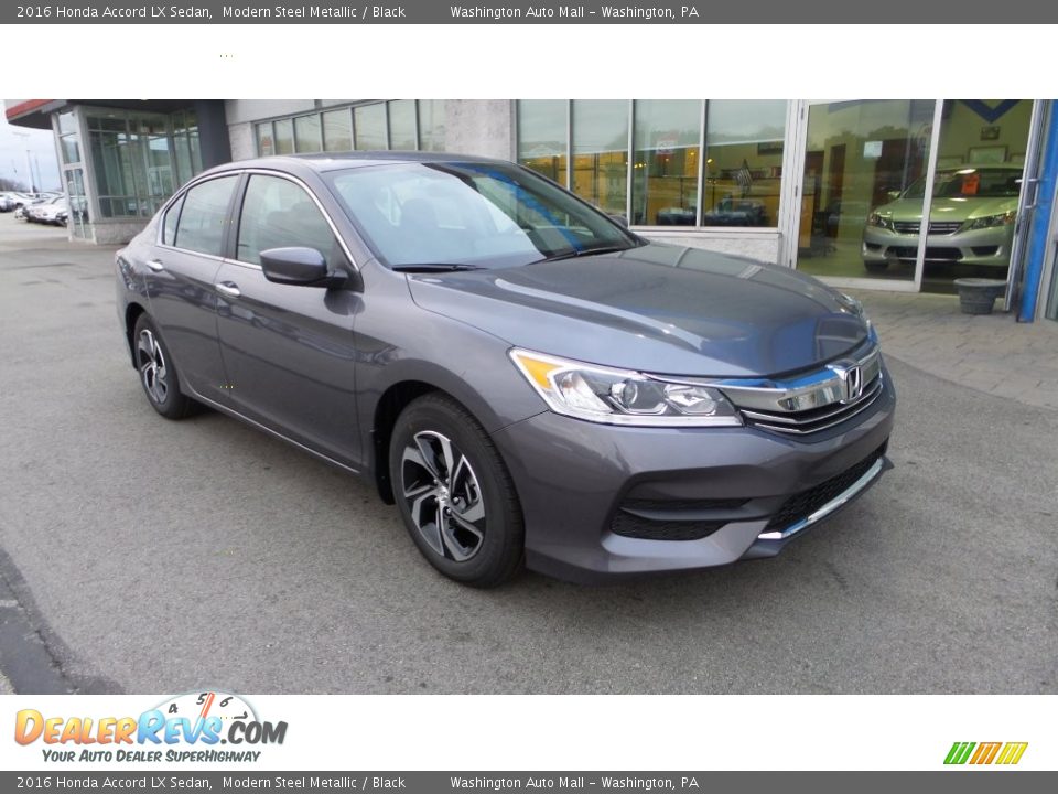 2016 Honda Accord LX Sedan Modern Steel Metallic / Black Photo #1