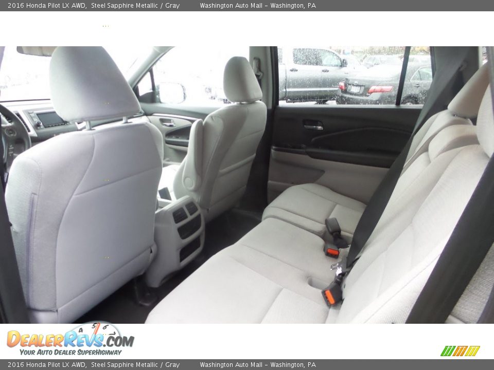 2016 Honda Pilot LX AWD Steel Sapphire Metallic / Gray Photo #9