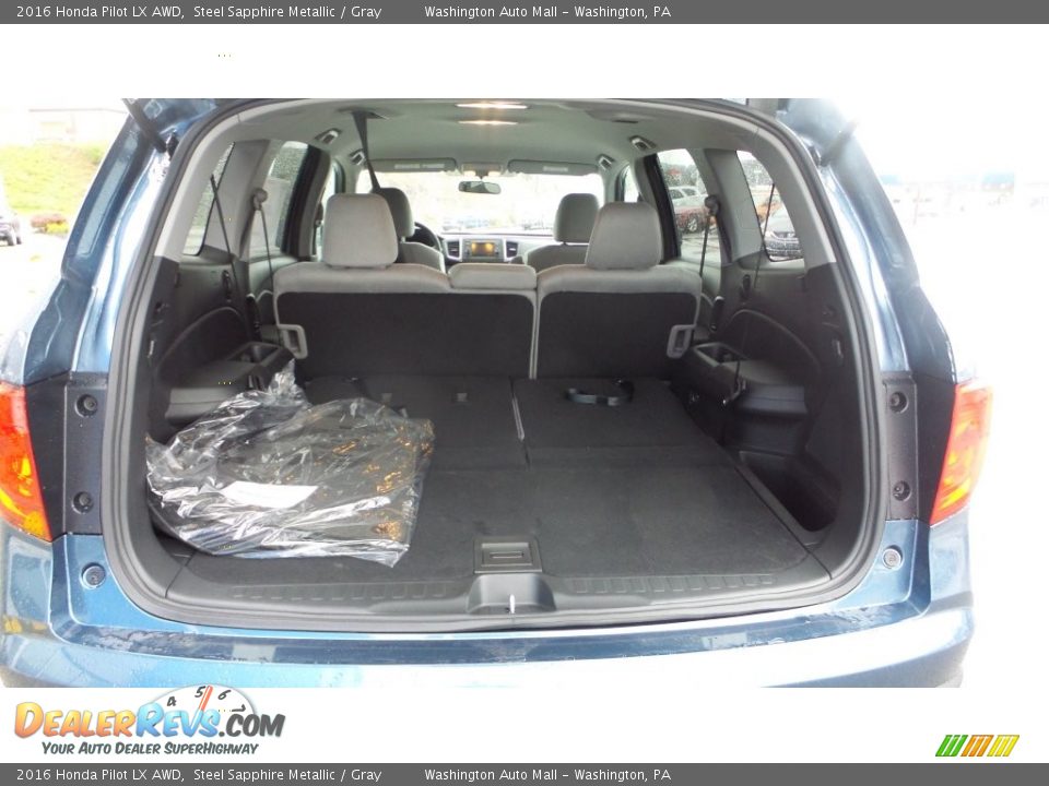 2016 Honda Pilot LX AWD Steel Sapphire Metallic / Gray Photo #11