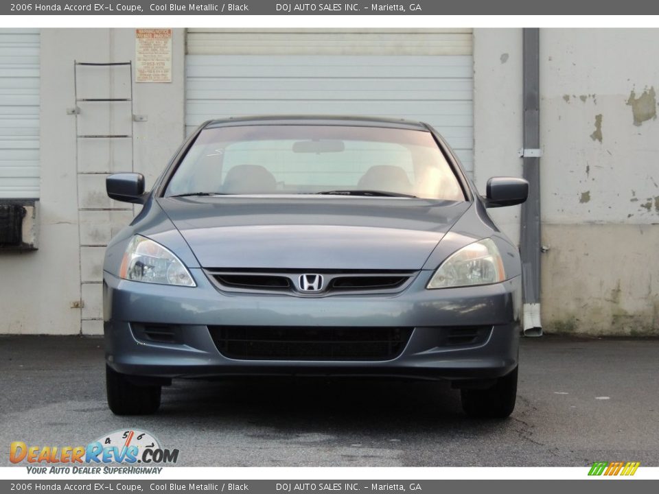 2006 Honda Accord EX-L Coupe Cool Blue Metallic / Black Photo #8