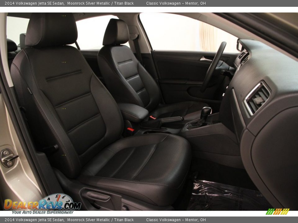 2014 Volkswagen Jetta SE Sedan Moonrock Silver Metallic / Titan Black Photo #10