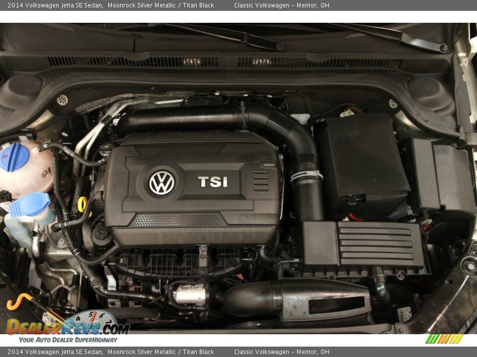 2014 Volkswagen Jetta SE Sedan Moonrock Silver Metallic / Titan Black Photo #14