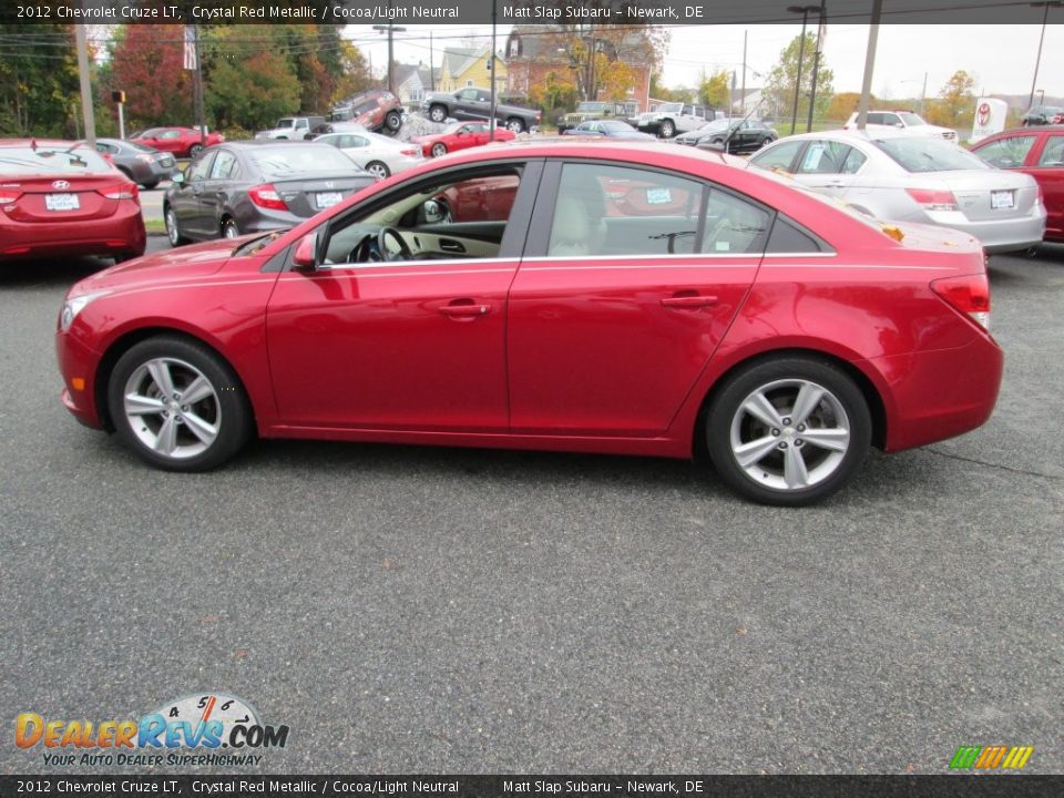 2012 Chevrolet Cruze LT Crystal Red Metallic / Cocoa/Light Neutral Photo #9