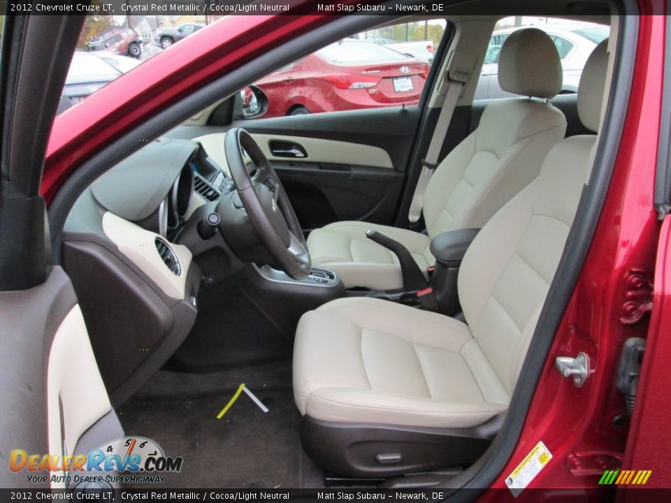 2012 Chevrolet Cruze LT Crystal Red Metallic / Cocoa/Light Neutral Photo #12