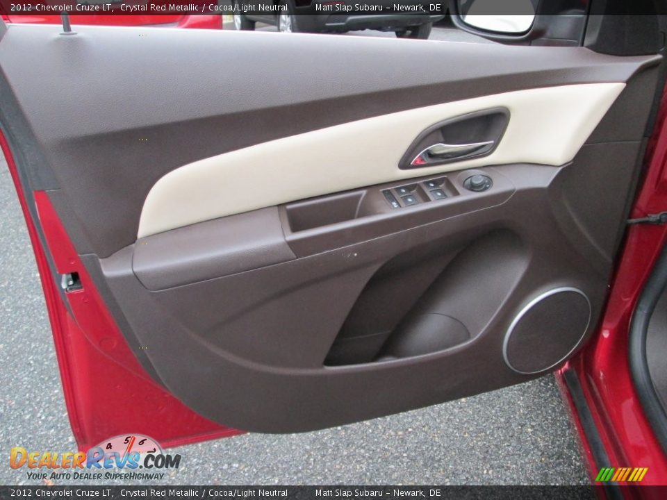 2012 Chevrolet Cruze LT Crystal Red Metallic / Cocoa/Light Neutral Photo #13