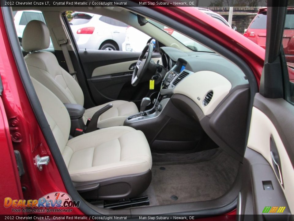 2012 Chevrolet Cruze LT Crystal Red Metallic / Cocoa/Light Neutral Photo #17