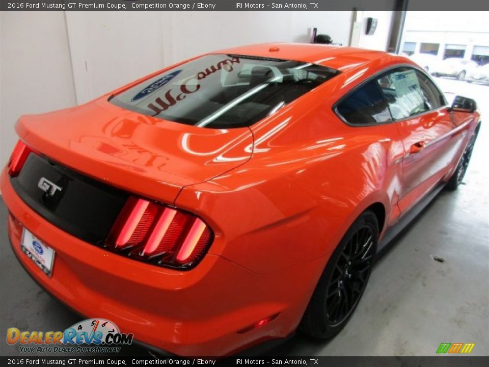 2016 Ford Mustang GT Premium Coupe Competition Orange / Ebony Photo #8