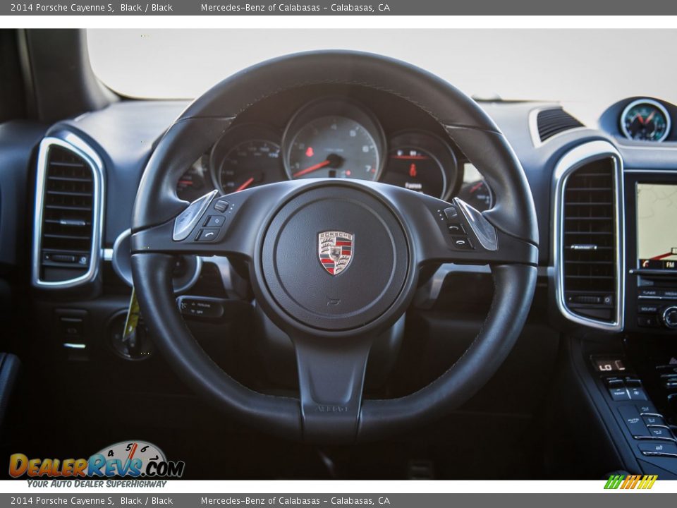 2014 Porsche Cayenne S Steering Wheel Photo #20