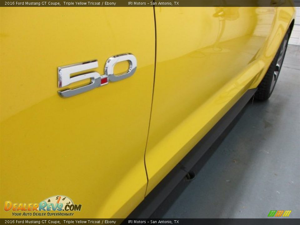 2016 Ford Mustang GT Coupe Triple Yellow Tricoat / Ebony Photo #4