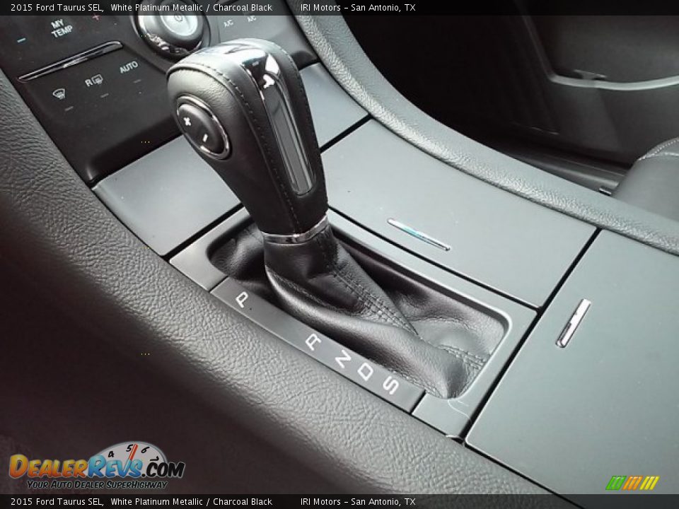 2015 Ford Taurus SEL White Platinum Metallic / Charcoal Black Photo #23