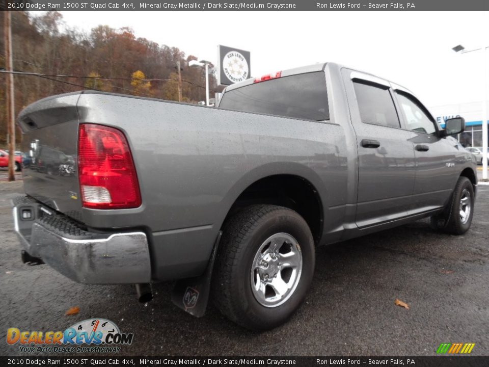 2010 Dodge Ram 1500 ST Quad Cab 4x4 Mineral Gray Metallic / Dark Slate/Medium Graystone Photo #3