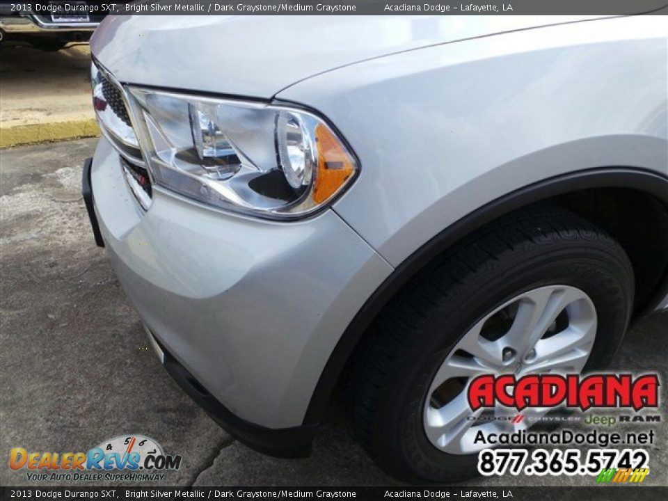 2013 Dodge Durango SXT Bright Silver Metallic / Dark Graystone/Medium Graystone Photo #2