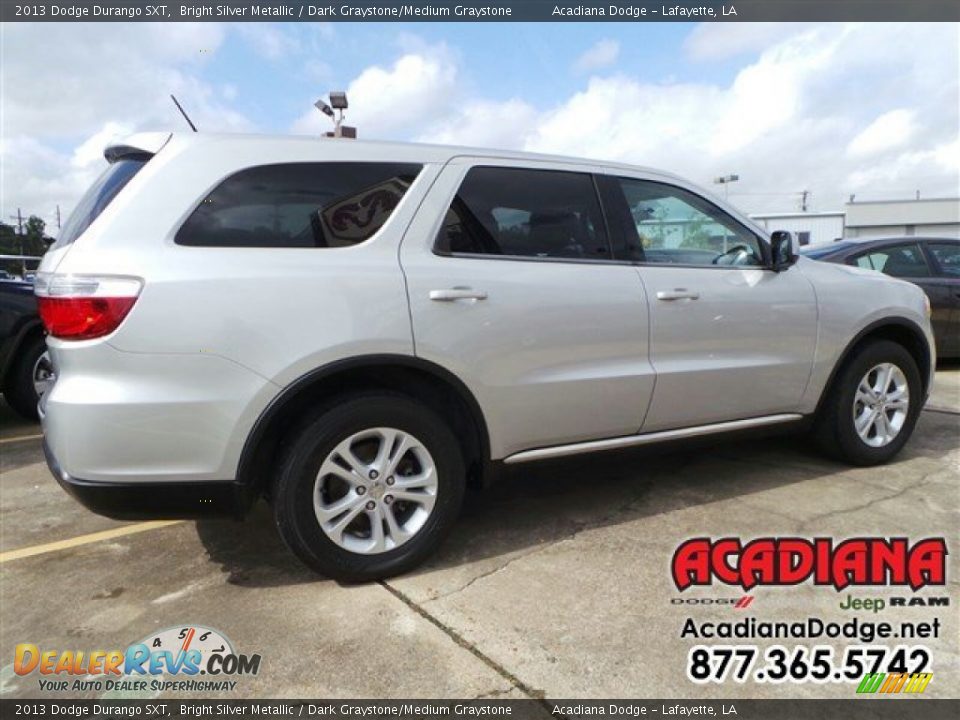 2013 Dodge Durango SXT Bright Silver Metallic / Dark Graystone/Medium Graystone Photo #8