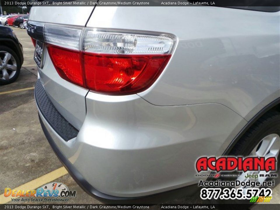 2013 Dodge Durango SXT Bright Silver Metallic / Dark Graystone/Medium Graystone Photo #9