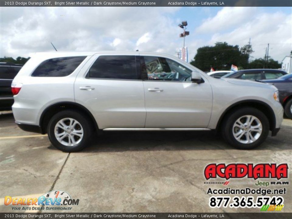 2013 Dodge Durango SXT Bright Silver Metallic / Dark Graystone/Medium Graystone Photo #10