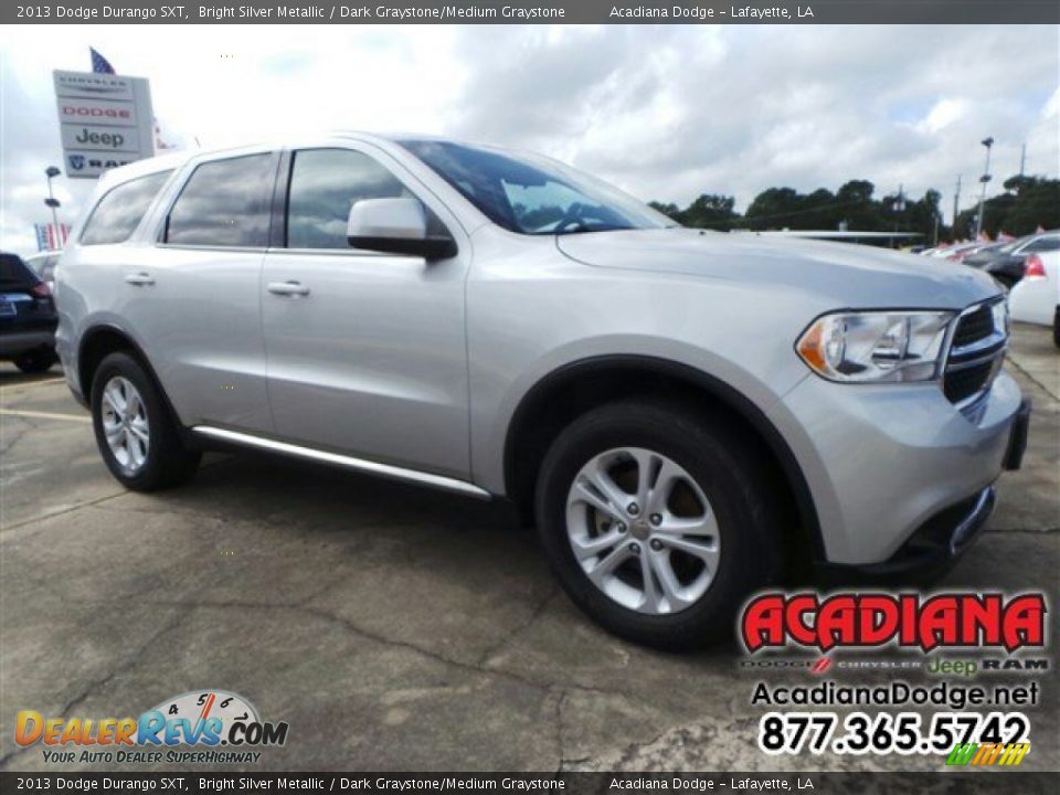 2013 Dodge Durango SXT Bright Silver Metallic / Dark Graystone/Medium Graystone Photo #11