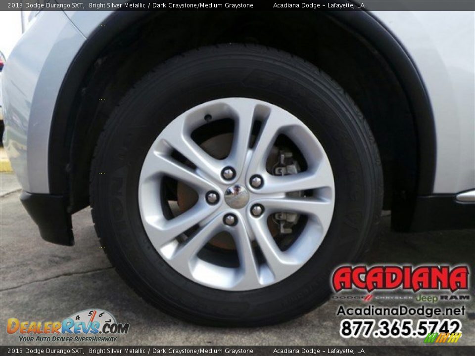 2013 Dodge Durango SXT Bright Silver Metallic / Dark Graystone/Medium Graystone Photo #14