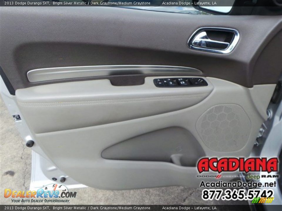2013 Dodge Durango SXT Bright Silver Metallic / Dark Graystone/Medium Graystone Photo #17