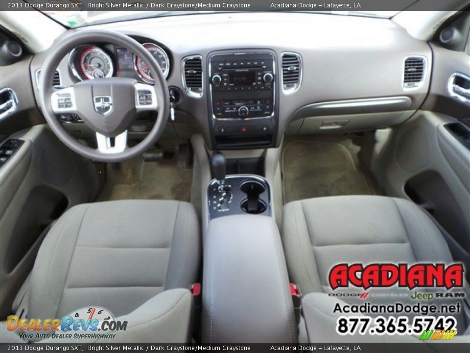 2013 Dodge Durango SXT Bright Silver Metallic / Dark Graystone/Medium Graystone Photo #22