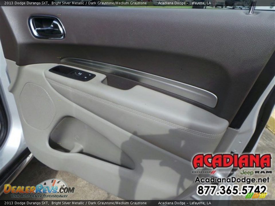 2013 Dodge Durango SXT Bright Silver Metallic / Dark Graystone/Medium Graystone Photo #24
